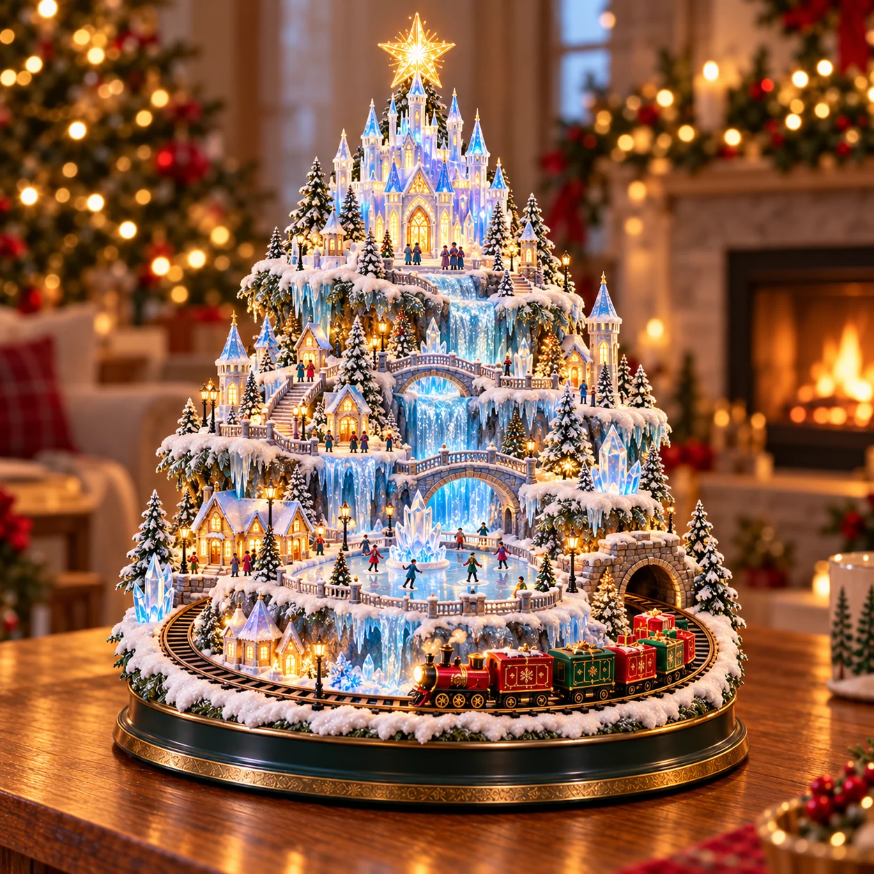 Winter Crystal Castle Christmas village