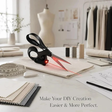 Laser guided scissors