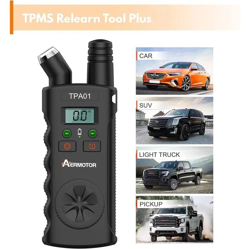 TPMS relearn tool and digital tire pressure gauge - product image 1