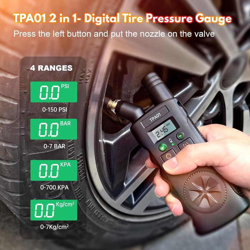TPMS relearn tool and digital tire pressure gauge - product image 3