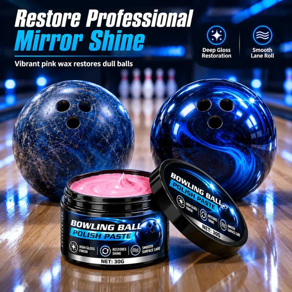 Bowling ball polishing paste for mirror shine