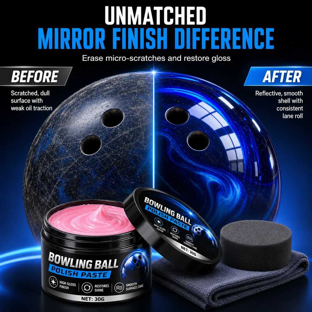 Bowling ball polishing paste mirror finish comparison
