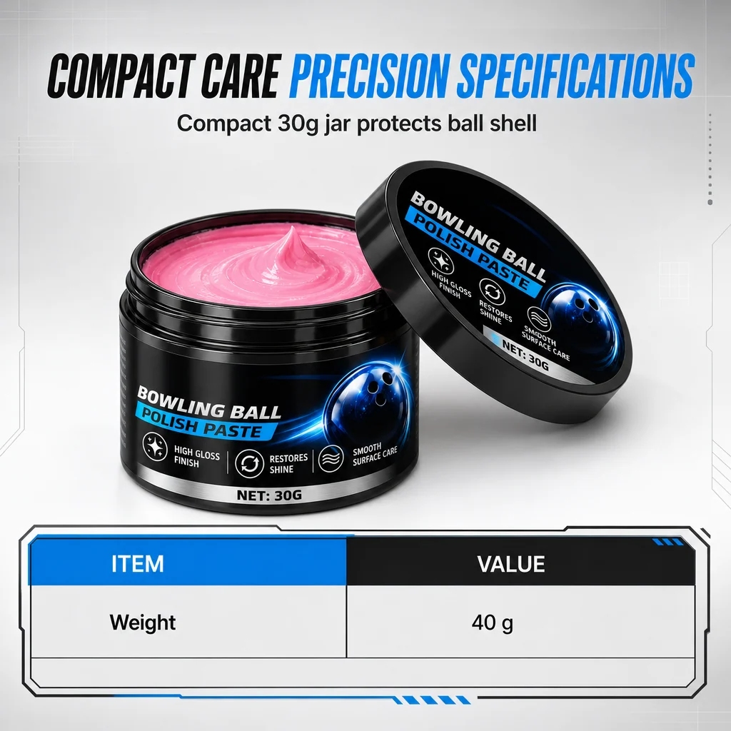 Compact 30 gram bowling ball polishing paste