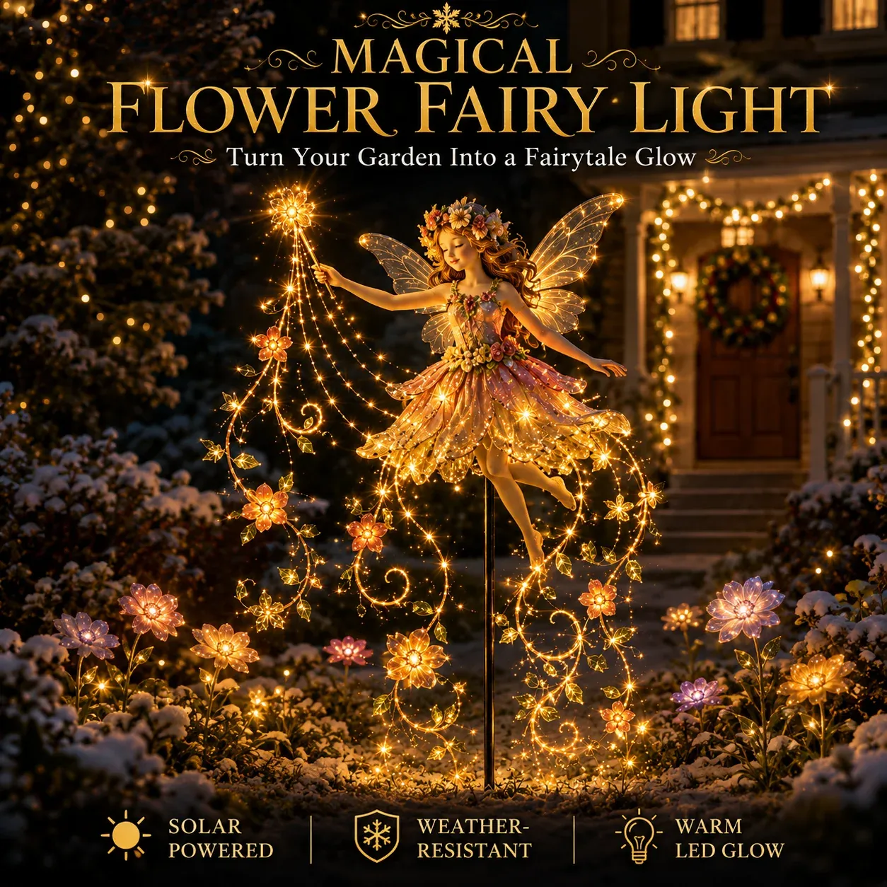 Magical Flower Fairy Garden Light