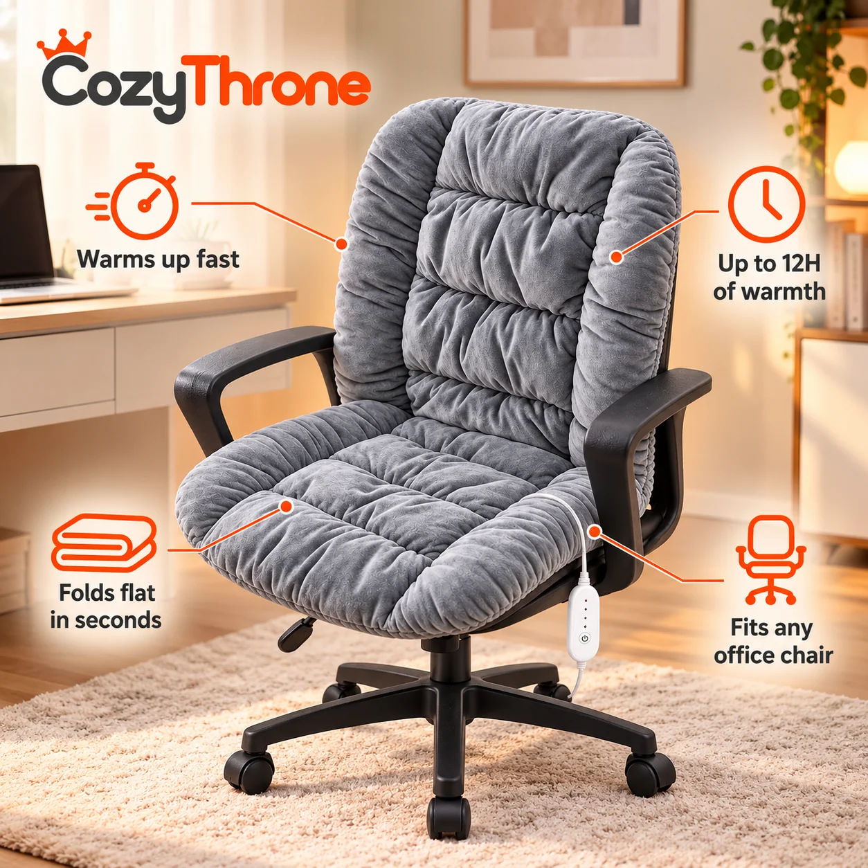 heated chair cushion features