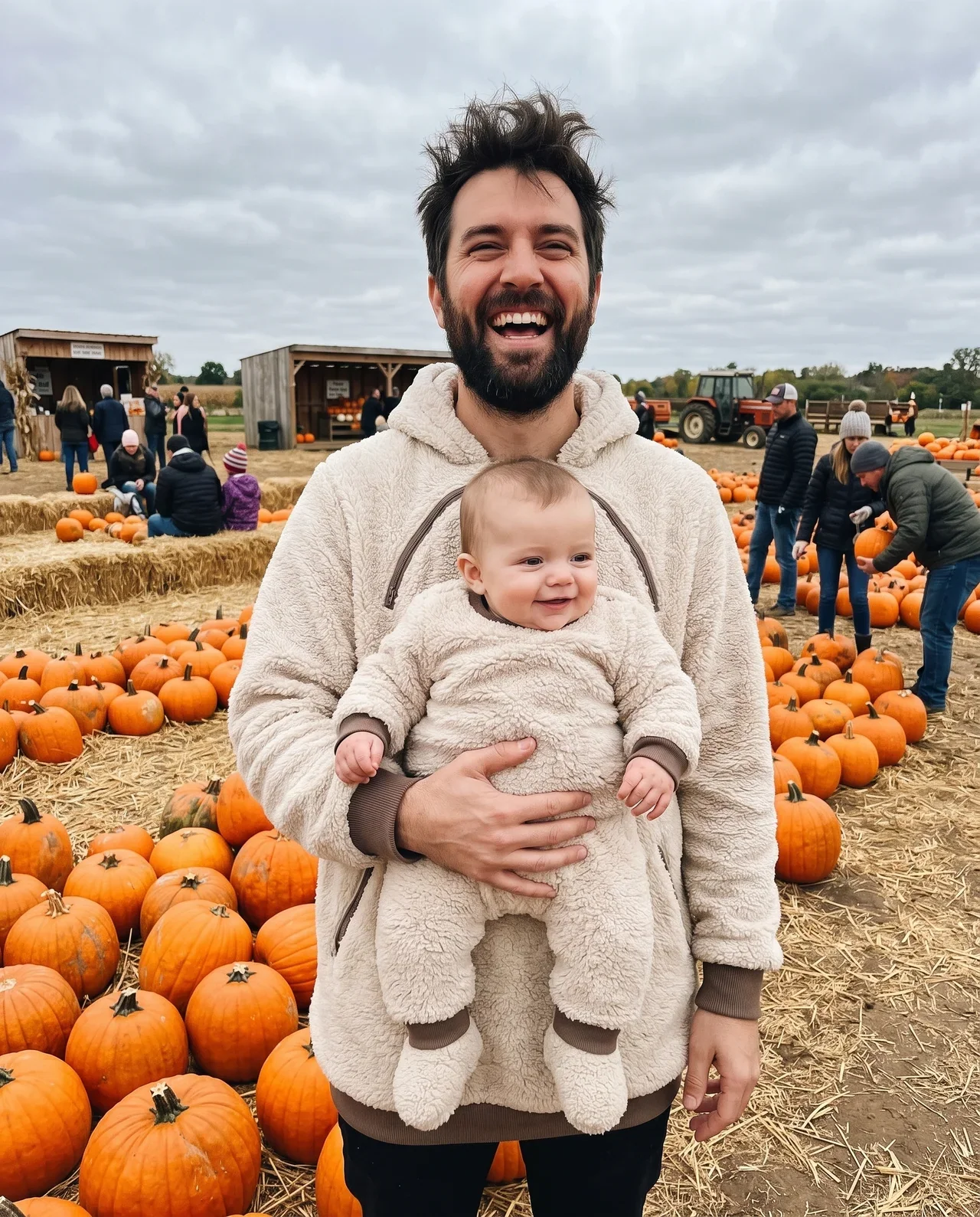 Taylor B. wearing SnugNest on a grocery run