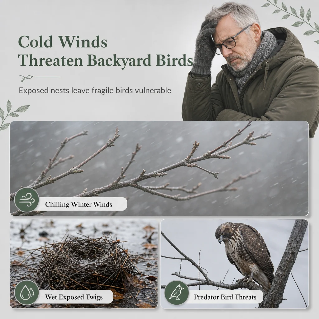 Bird nest winter protection