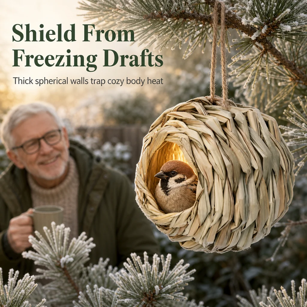 Natural straw bird nest weave