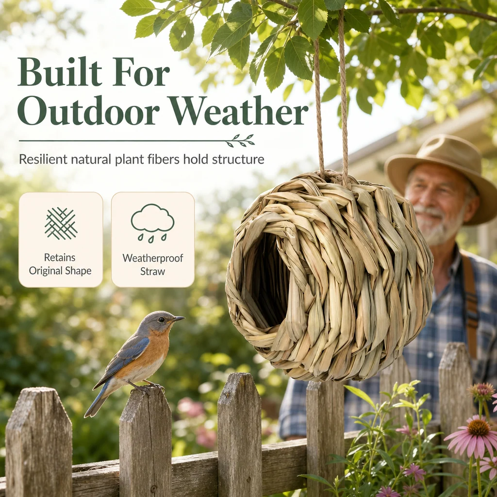Weather resistant bird nest