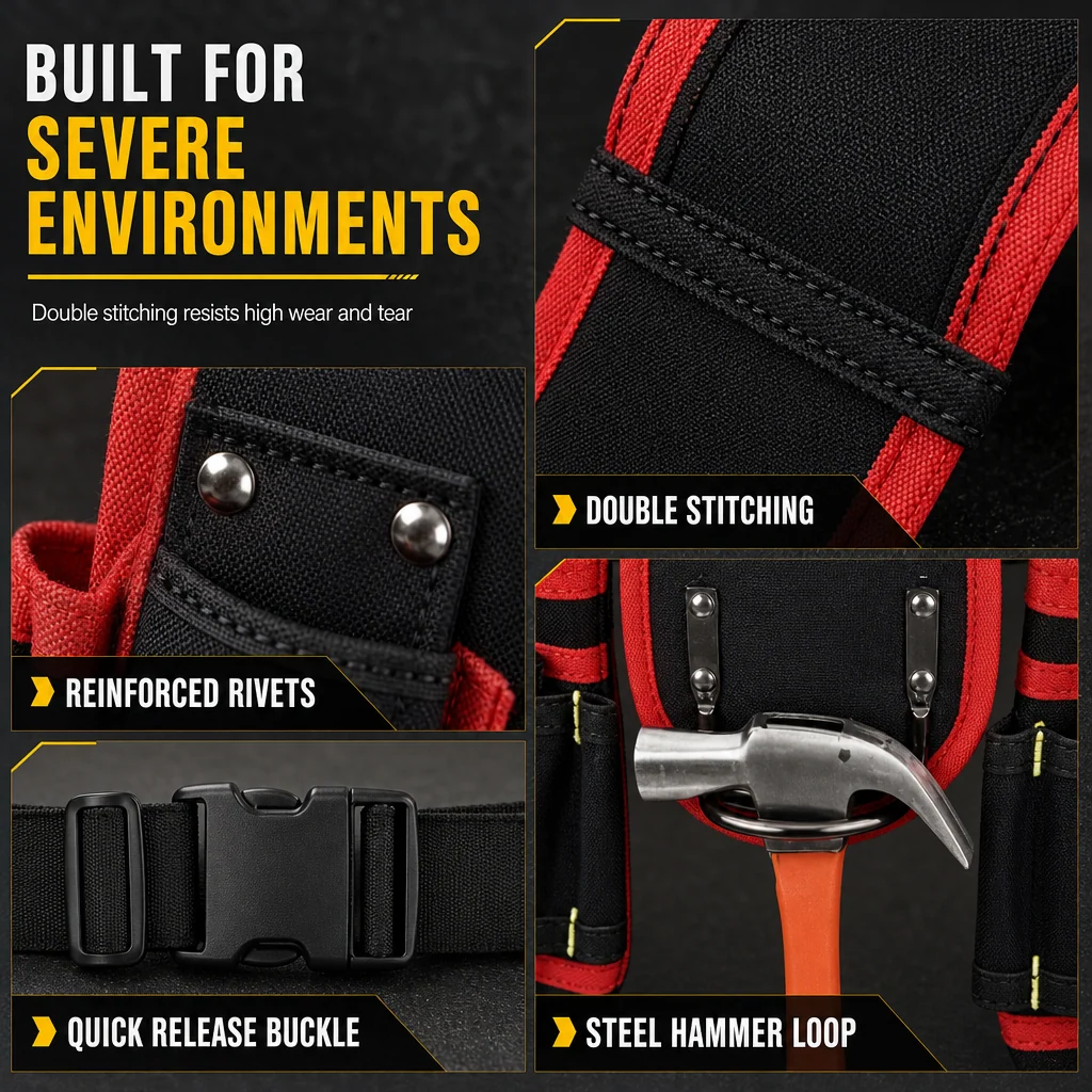 Reinforced tool belt