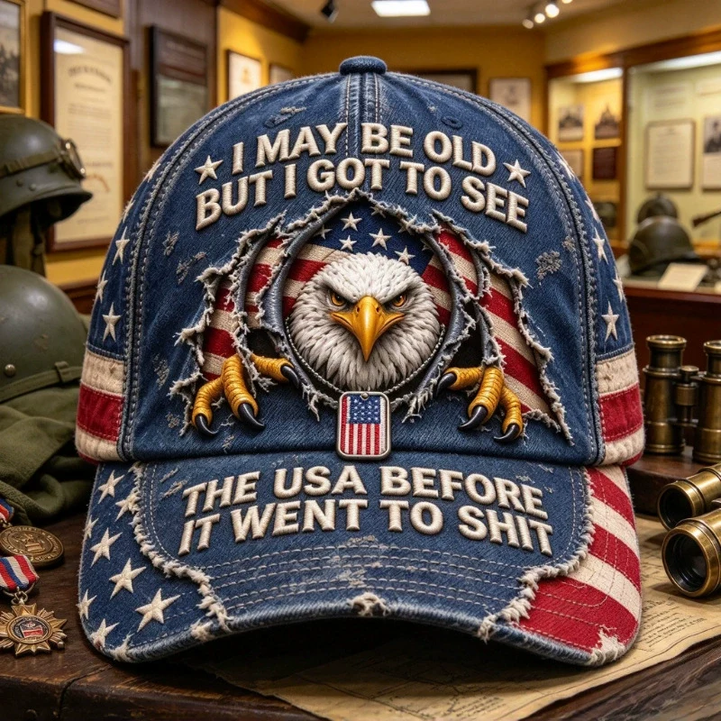 Navy Heritage Eagle patriotic cap