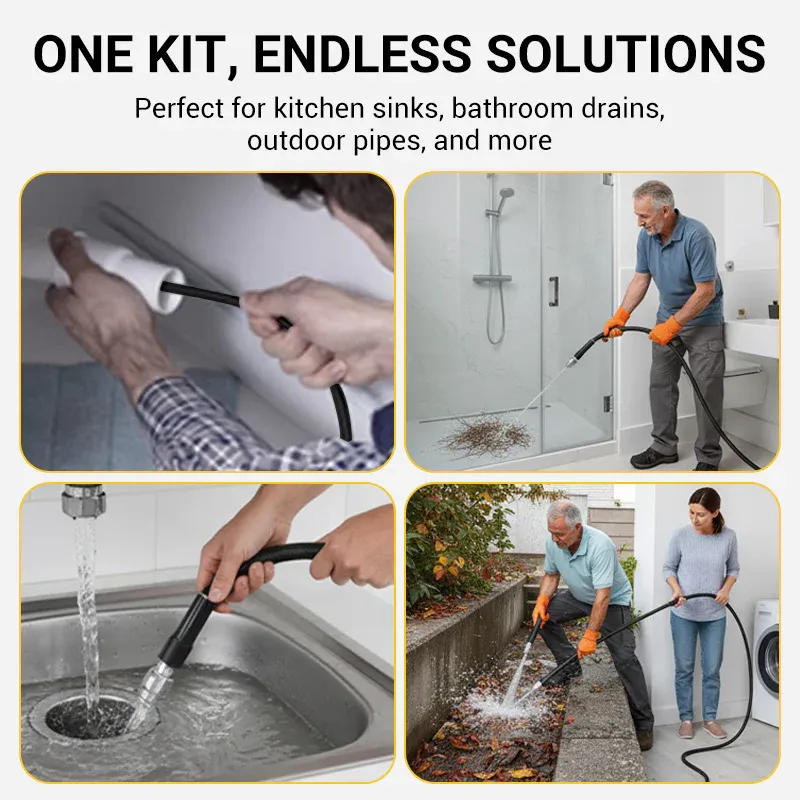 Sewer jetter hose for drain and pipe cleaning
