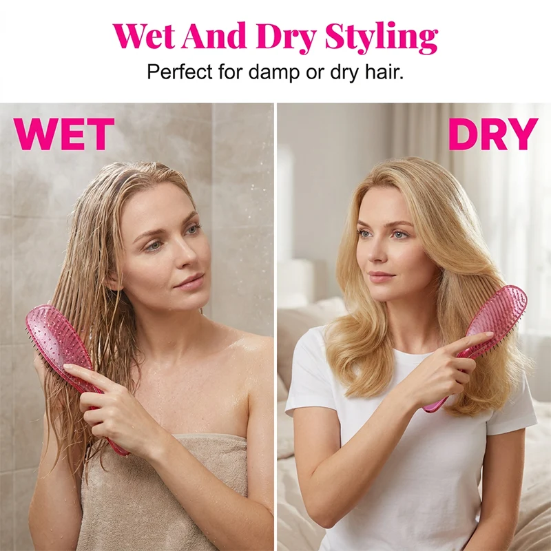 Suitable for wet or dry hair