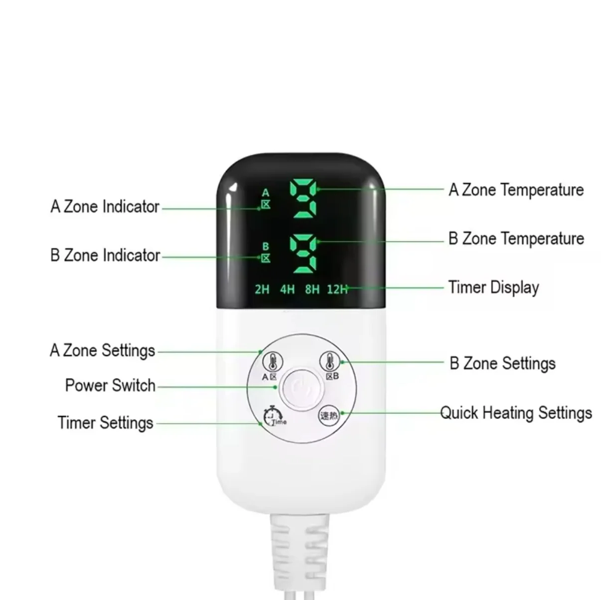 dual zone heating controller