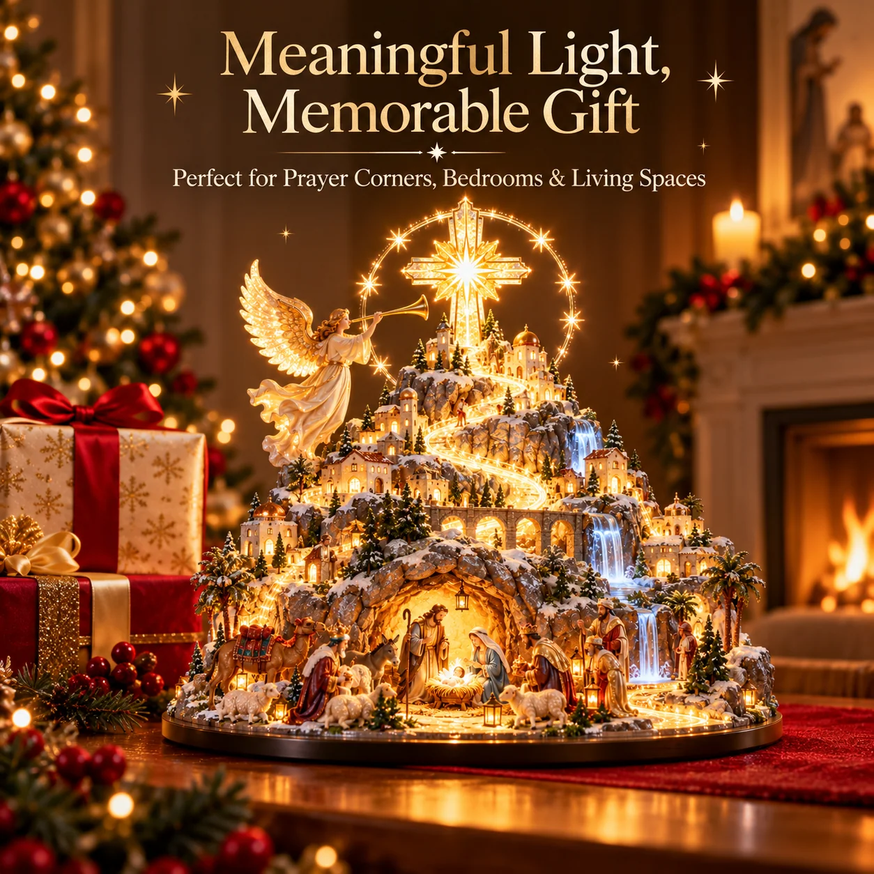 Heavenly Nativity Mountain meaningful Christian Christmas gift