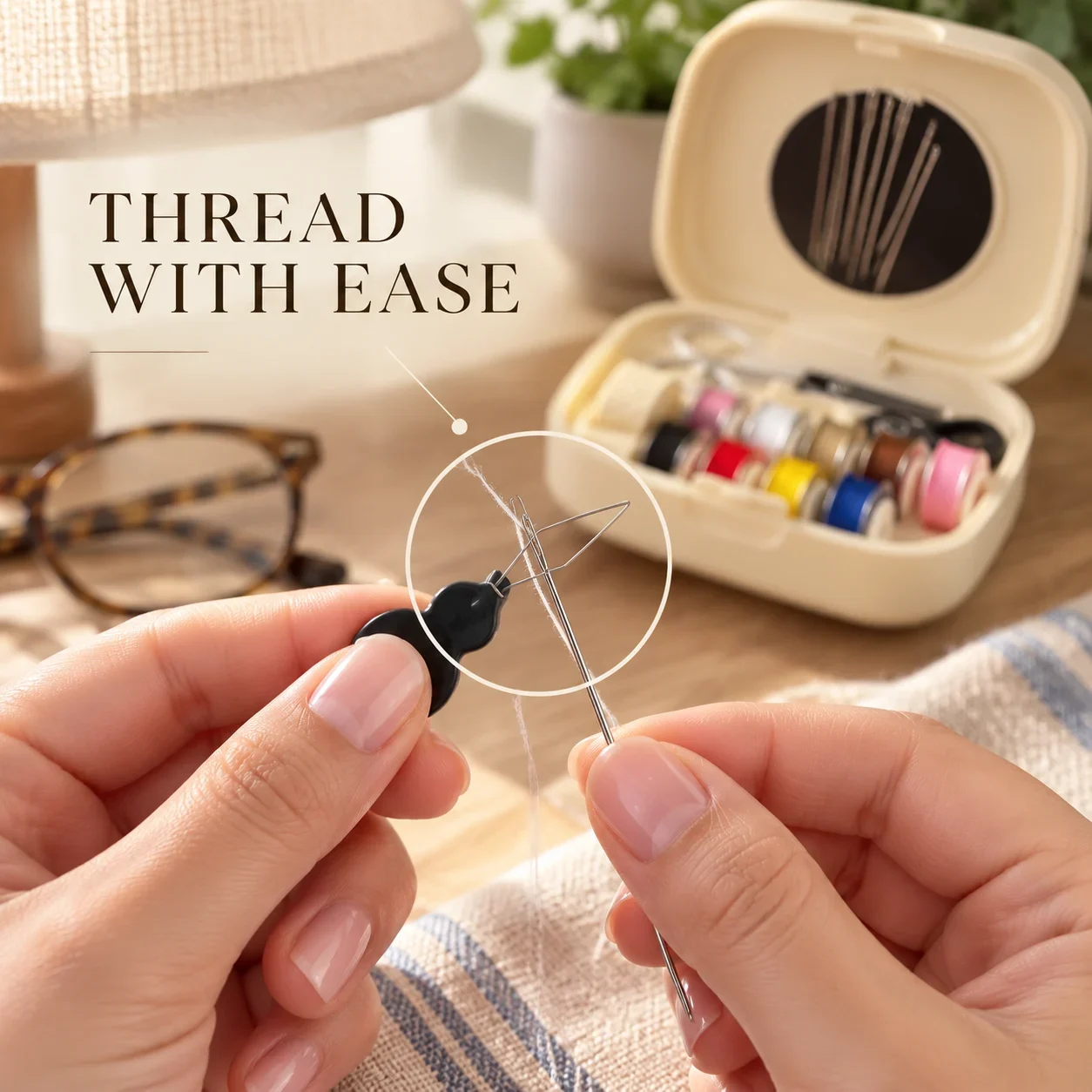 Beginner-friendly needle threader