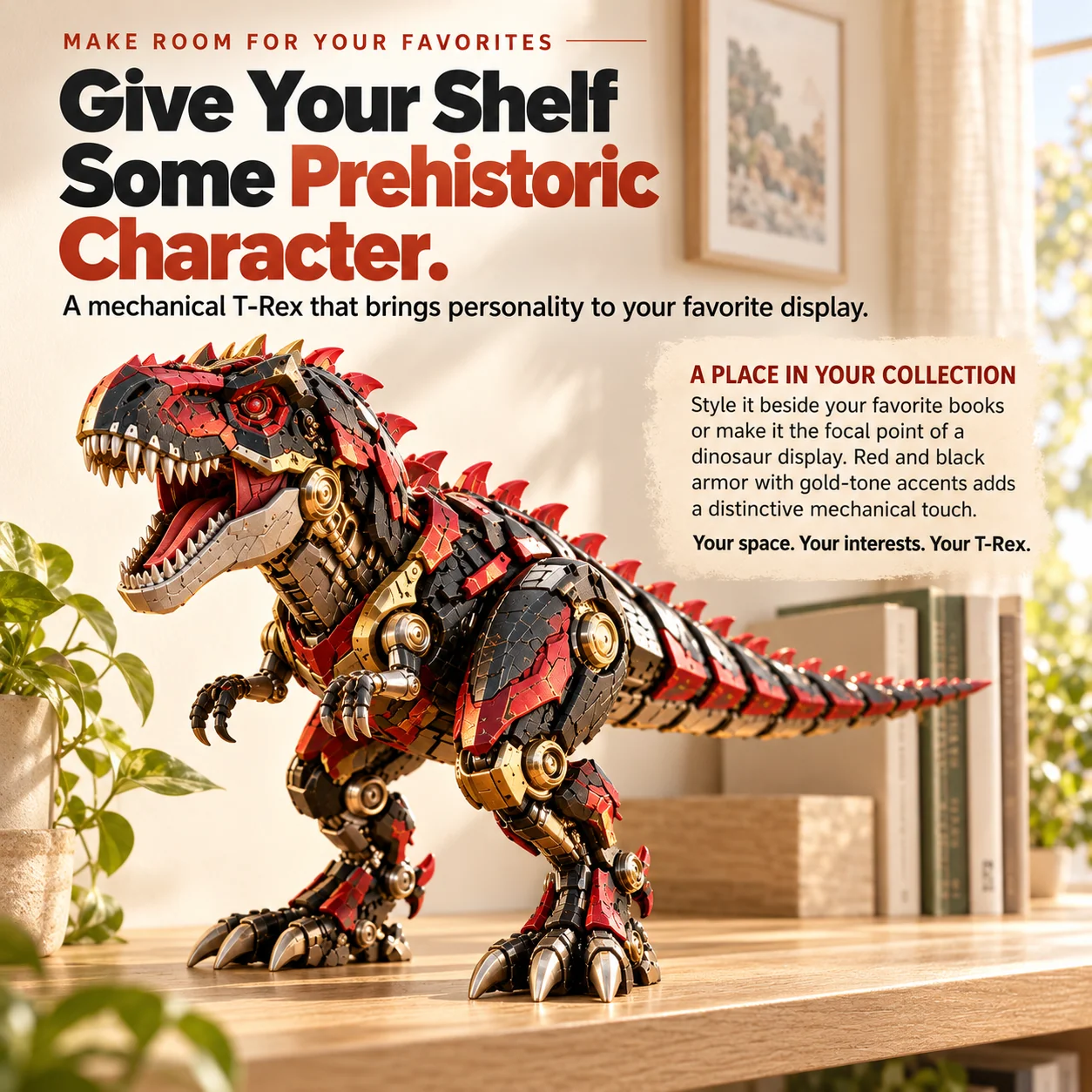 Mechanical T-Rex egg gift for dinosaur fans