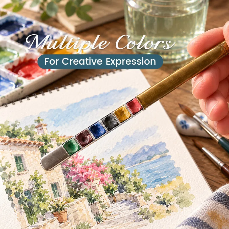Multiple paint colors for travel sketching