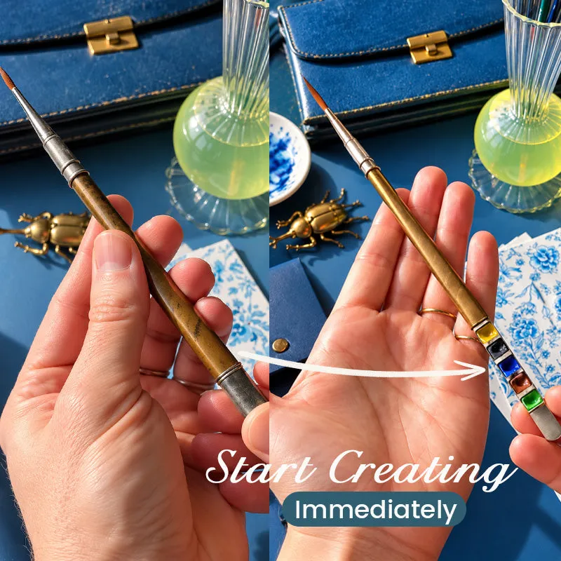 Portable painting set for creative moments