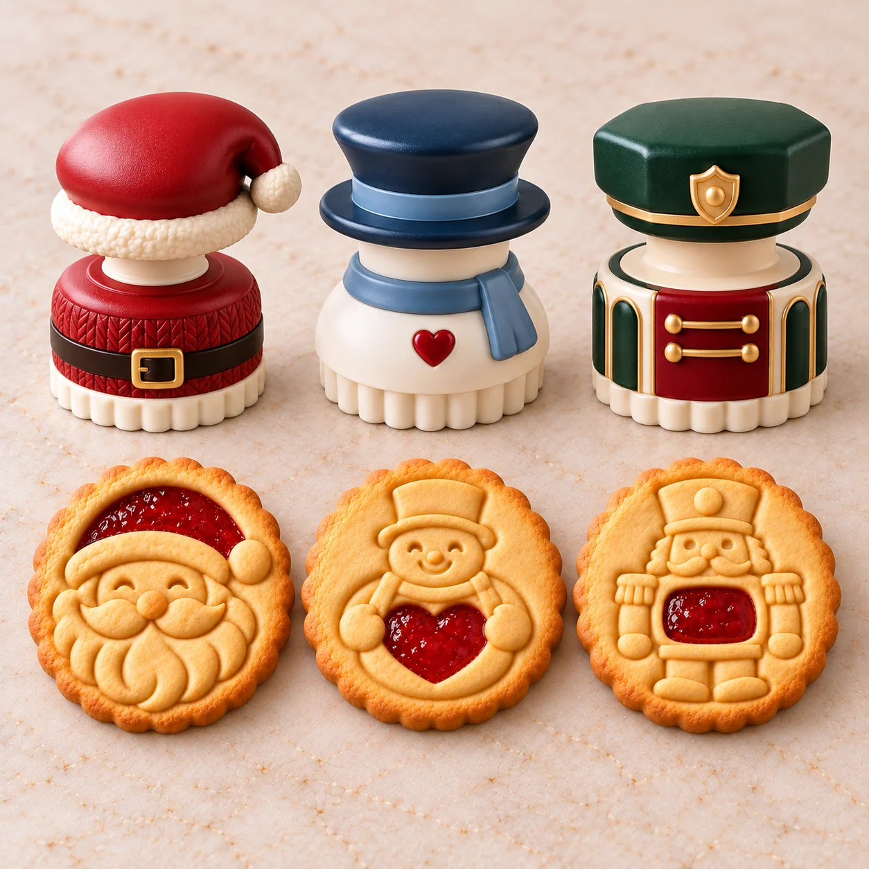 Christmas Cookie Trio