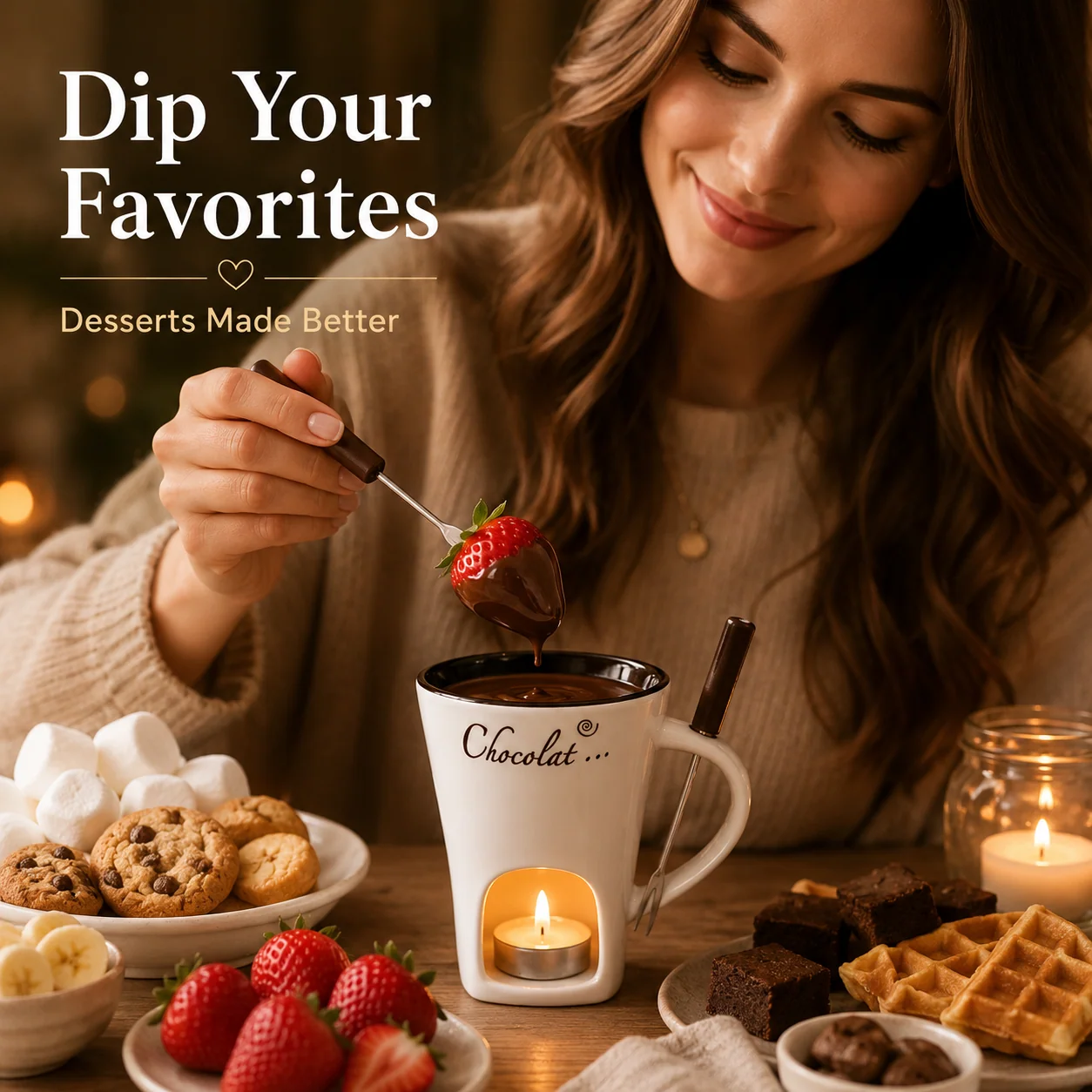 Chocolate fondue dipping ideas