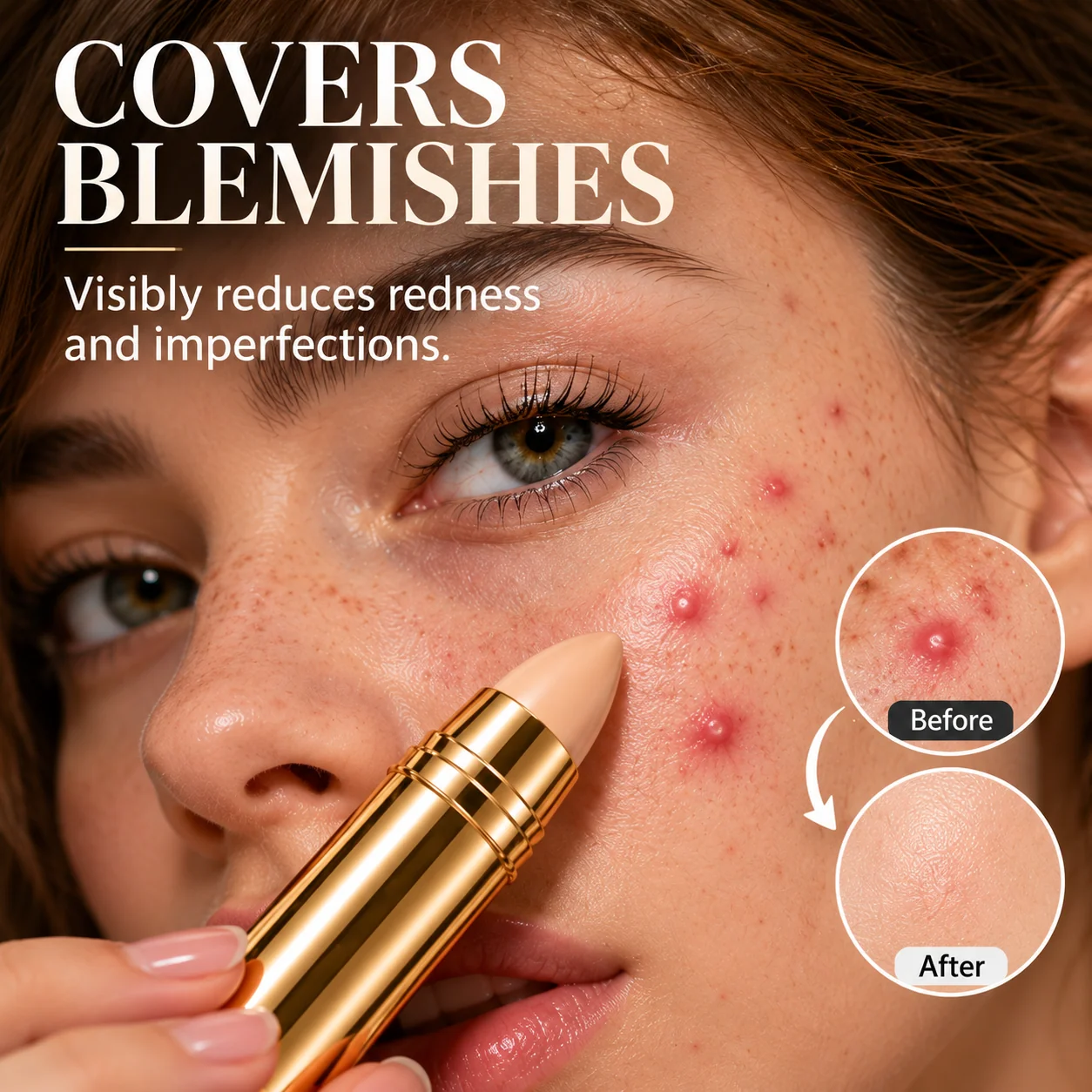 Covers blemishes