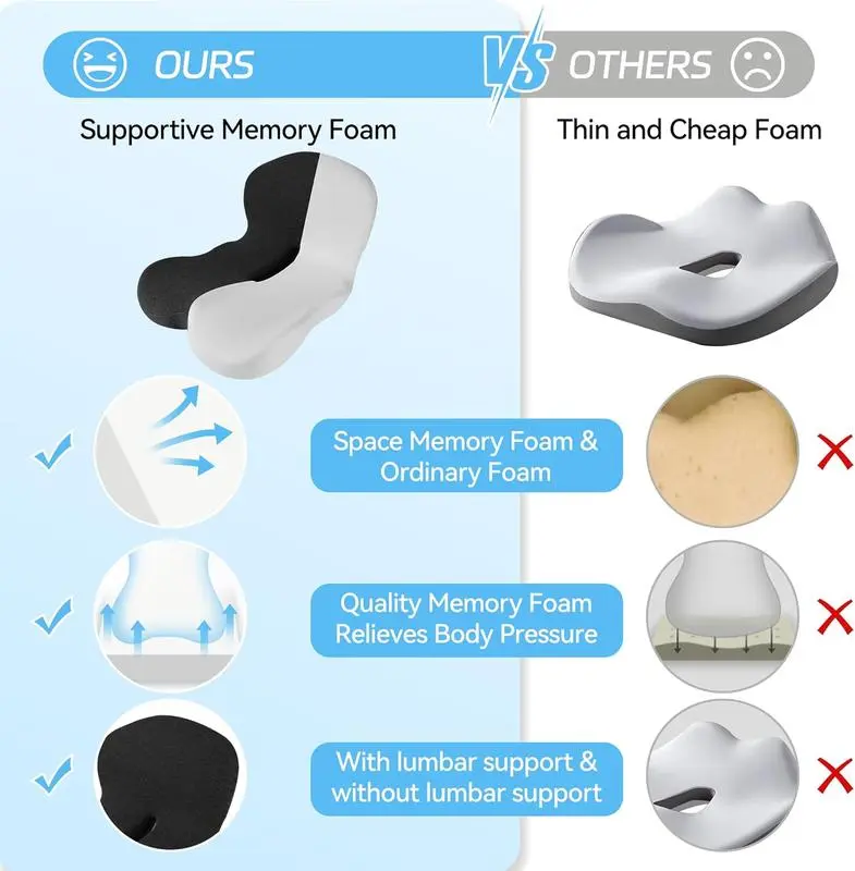 Portable Memory Foam Cushion