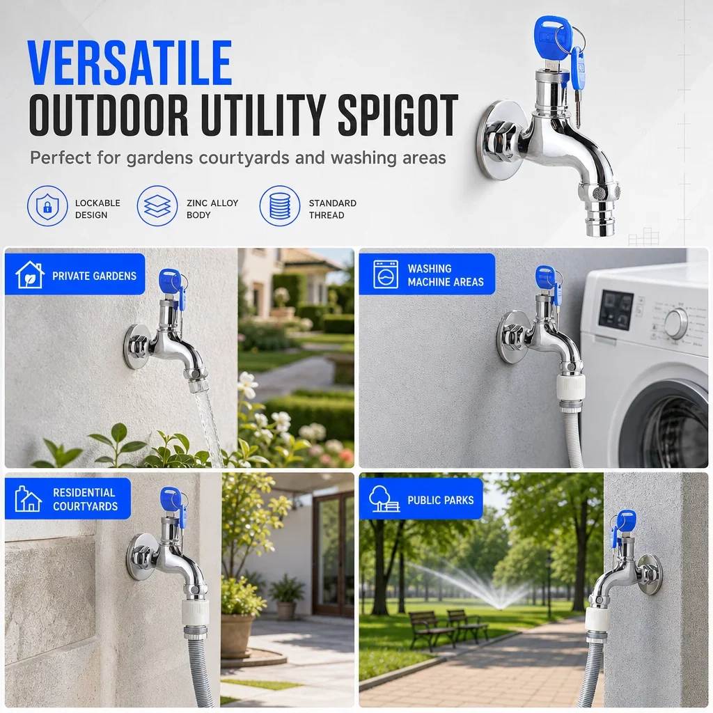 Lockable Outdoor Water Faucet – product image 5