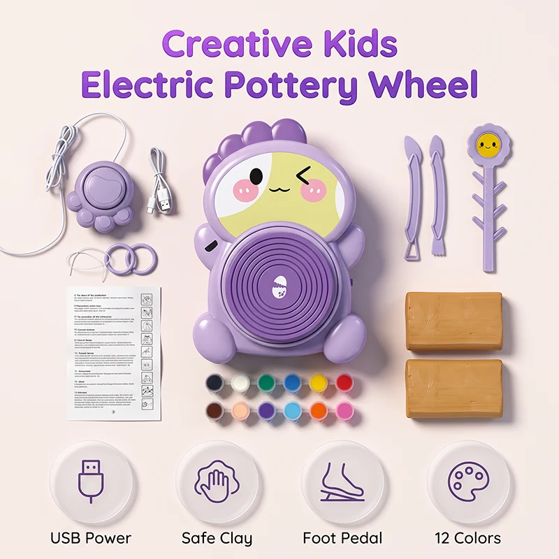 Kids Electric Pottery Wheel Studio