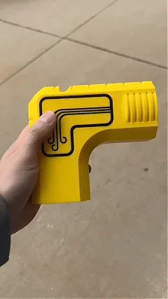Dust extraction adapter demonstration GIF