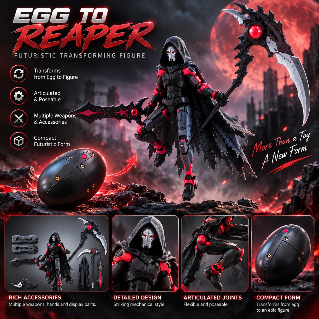 Reaper Warrior — egg and character design