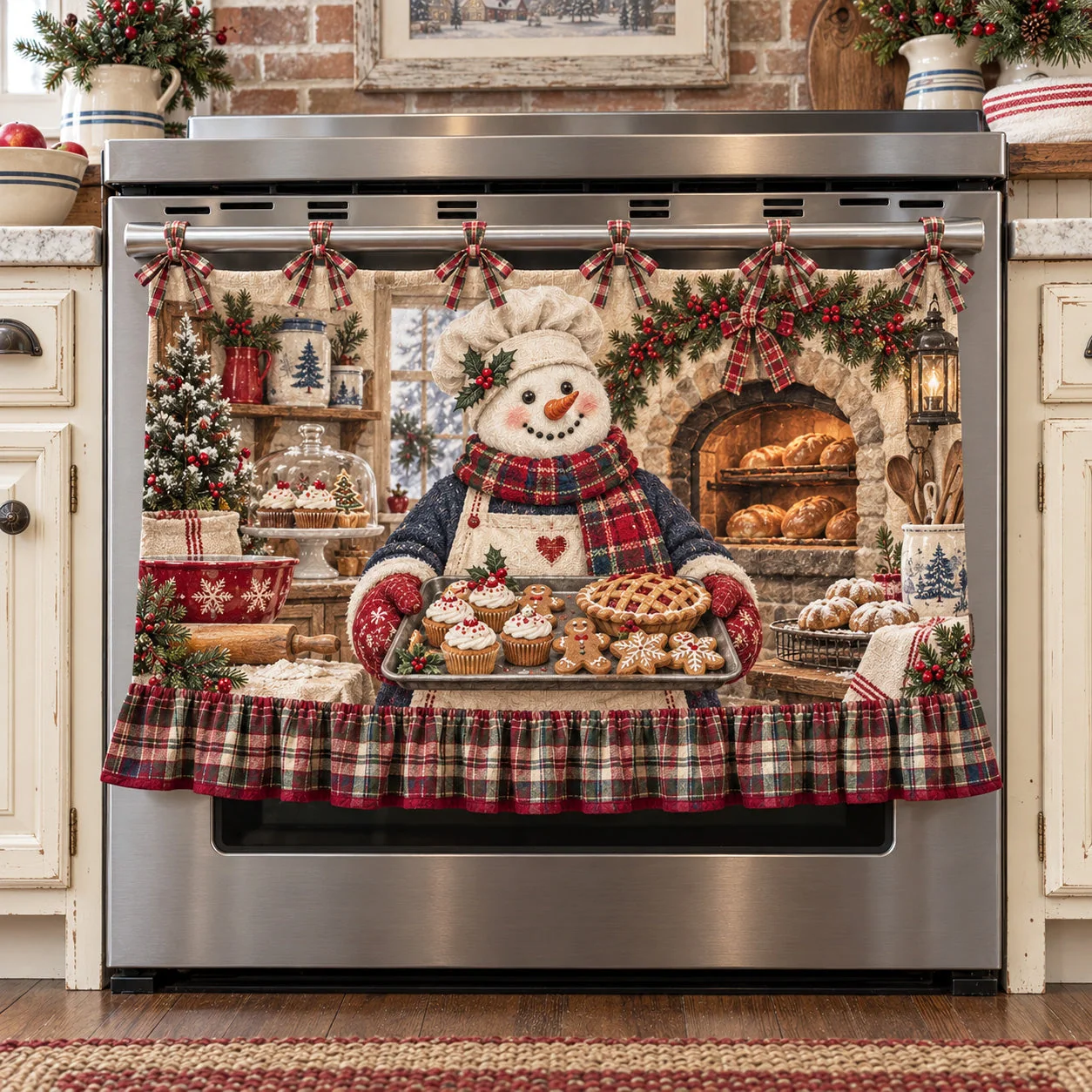 Frosty Bakery Oven Curtain