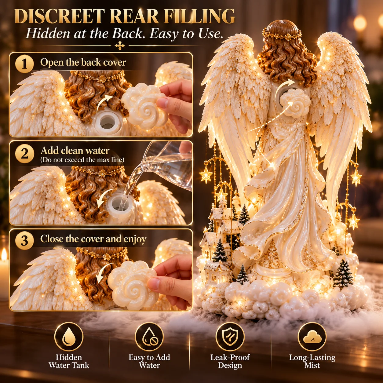 Angel of Heaven rear refill steps and removable matching cover