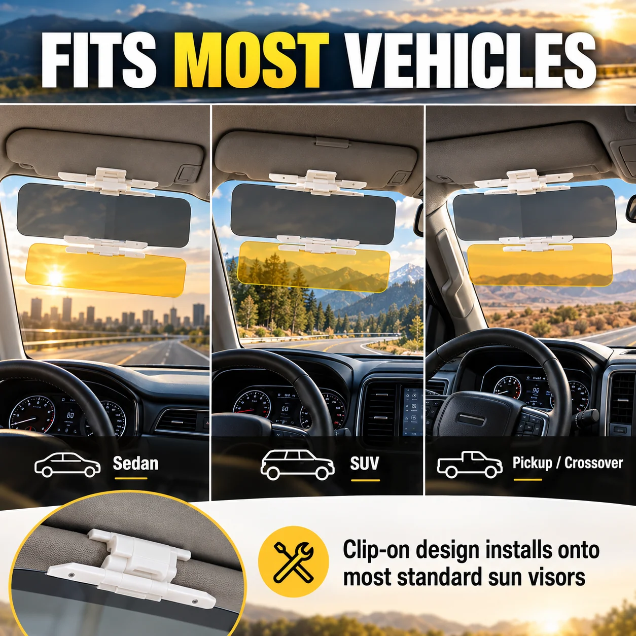 Car visor compatibility