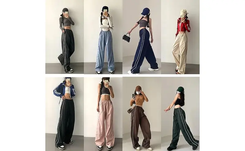 Women's Casual Parachute Track Pants
