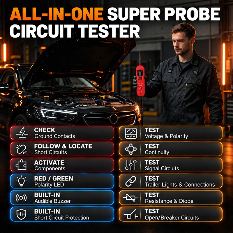 itoolmax 2 in 1 automotive circuit tester product multifunctional testing