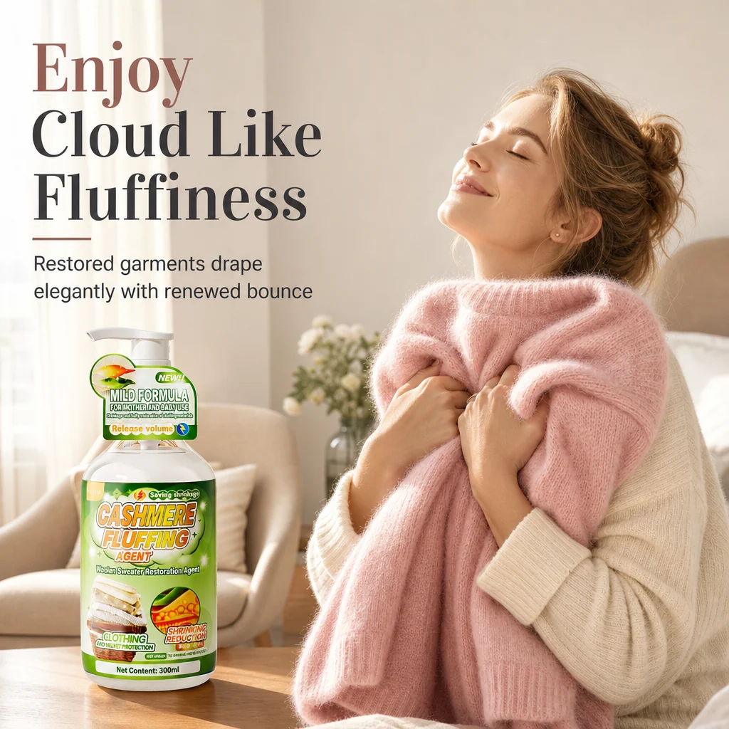 🧶 Wool & Cashmere Sweater Softening and Reshaping Care