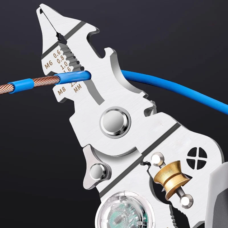Wire stripping and cutting positions
