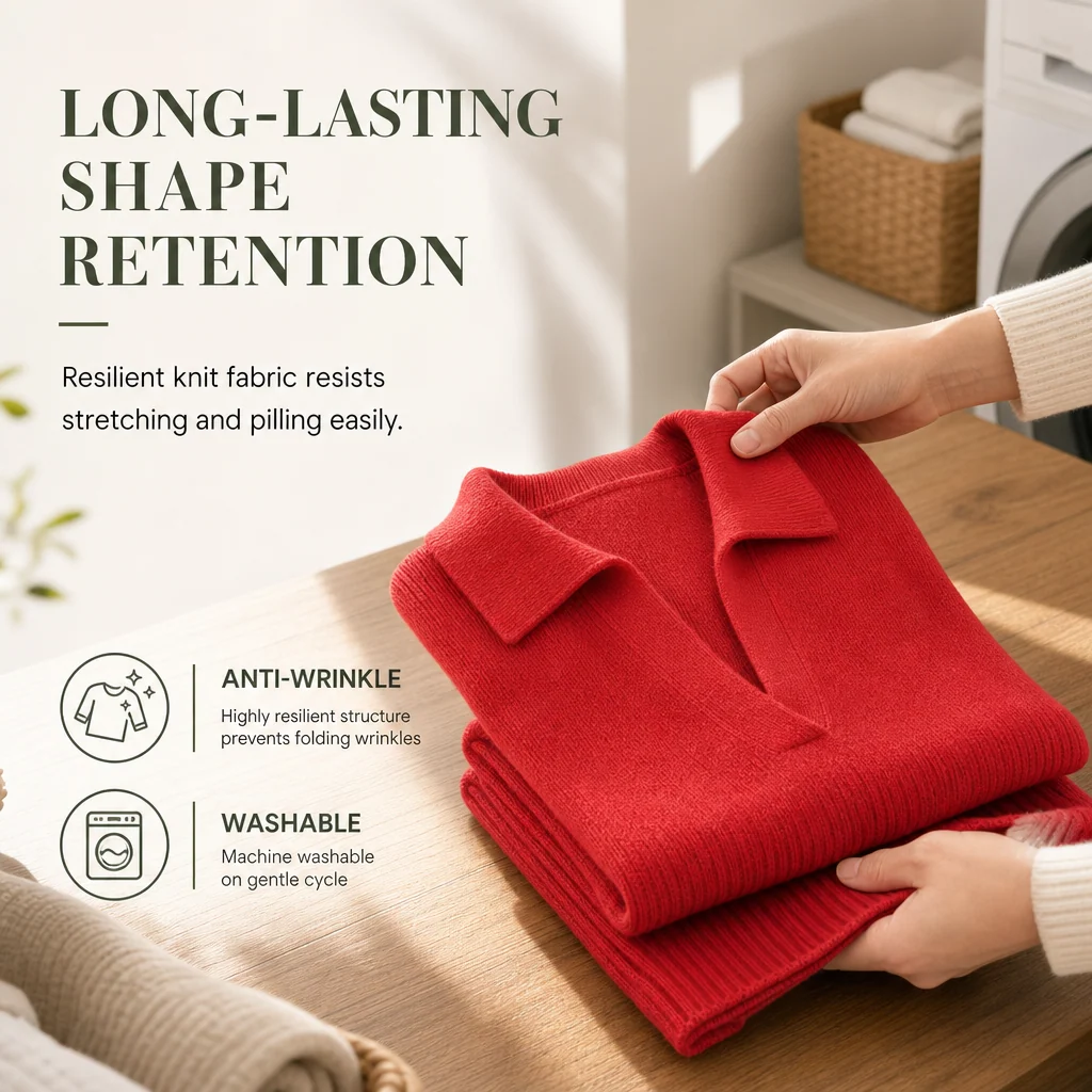 Knitwear texture and quality details