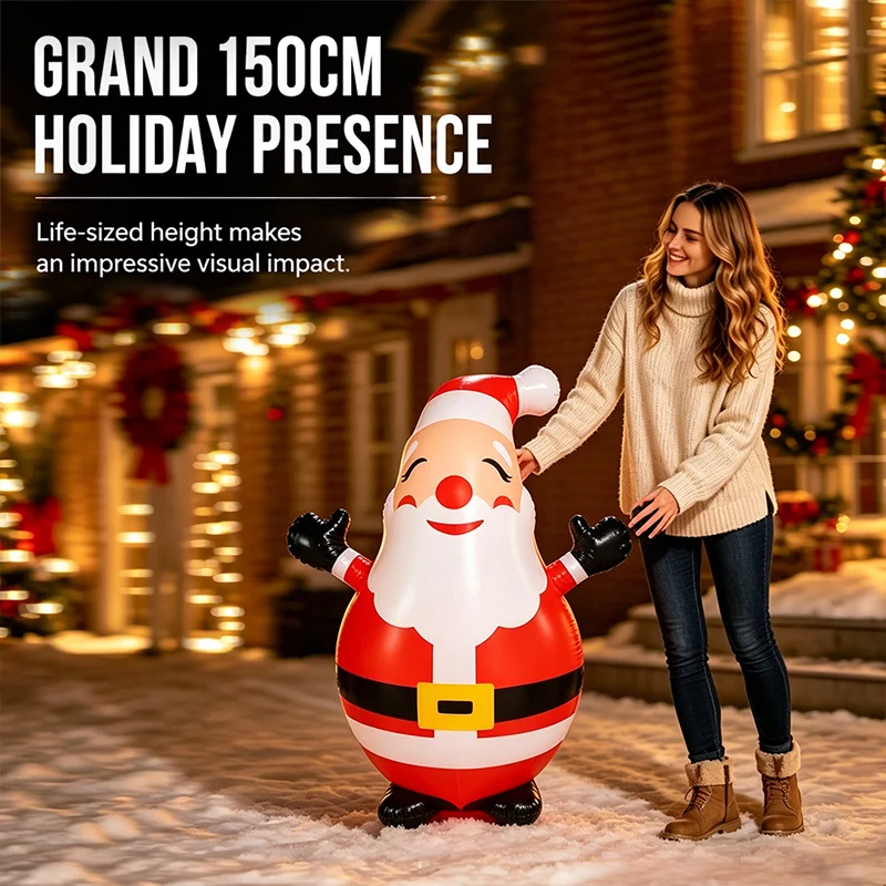 150cm inflatable Santa size display