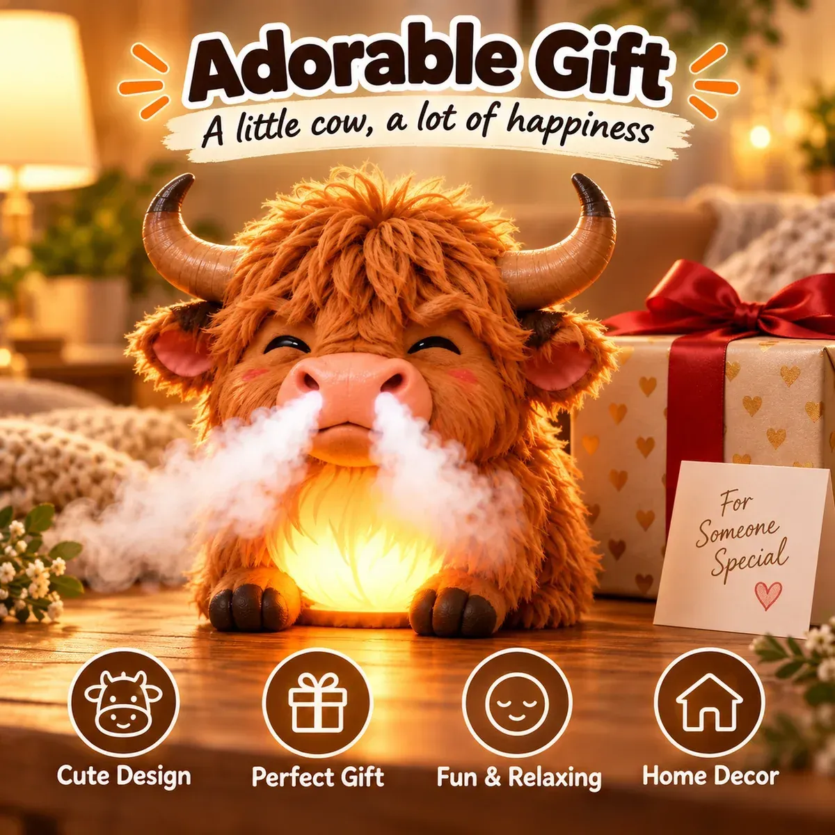 Highland Cow Huff funny gift idea