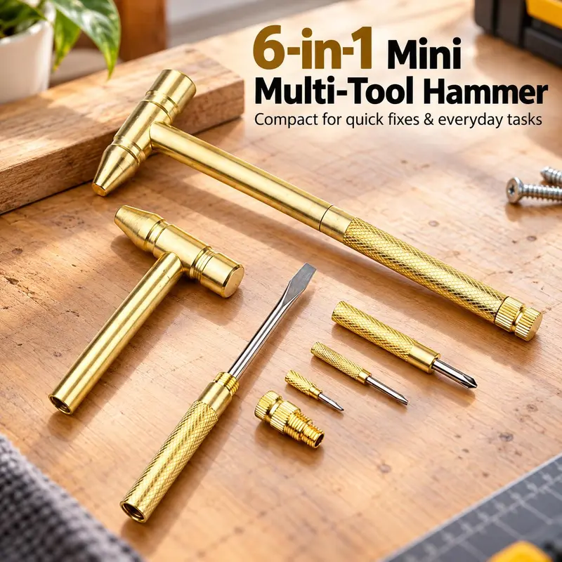6-in-1 Mini Hammer & Screwdriver ⚒️