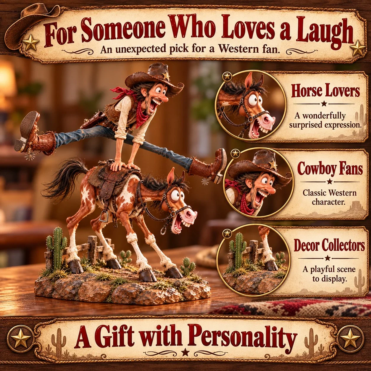 Gift ideas for cowboy fans horse lovers and decor collectors