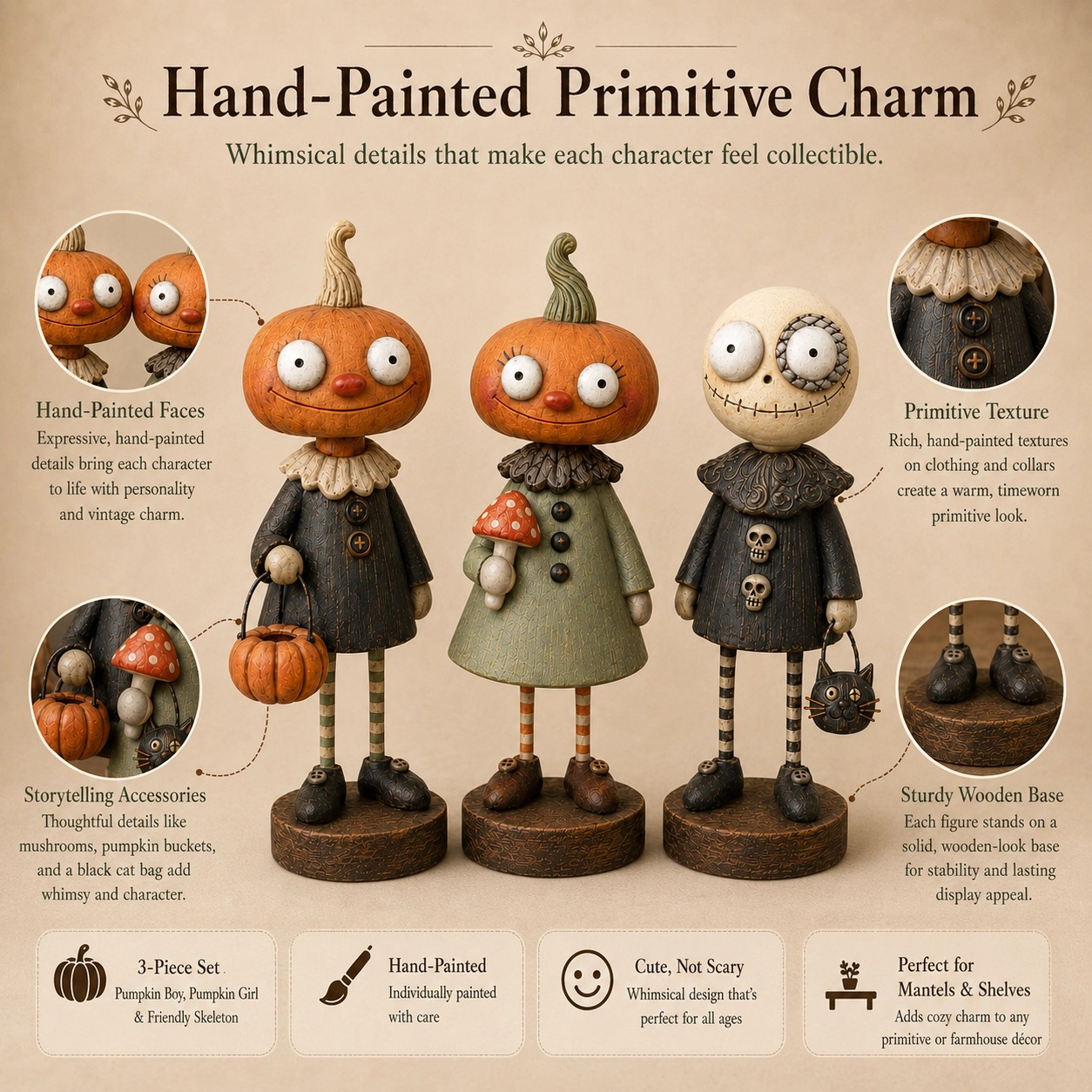 Primitive Pumpkin Friends 3-Piece Set – Vintage Halloween Farmhouse Figurine Collection (4).jpg