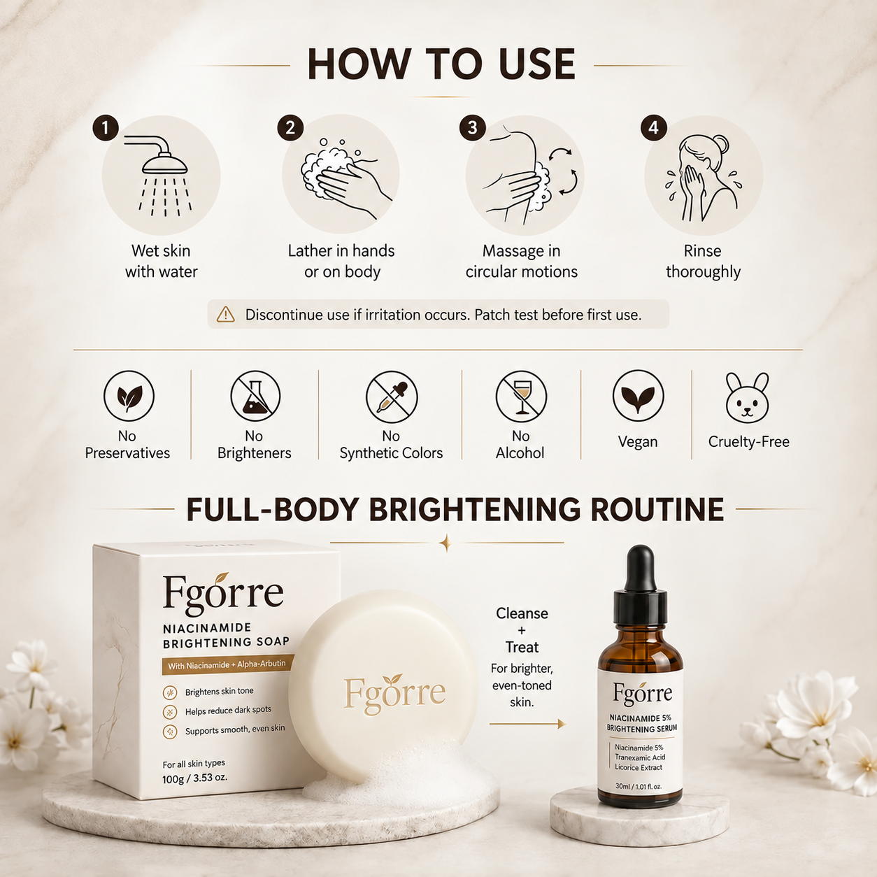 Fgorre Niacinamide Skin Soap – product detail 6